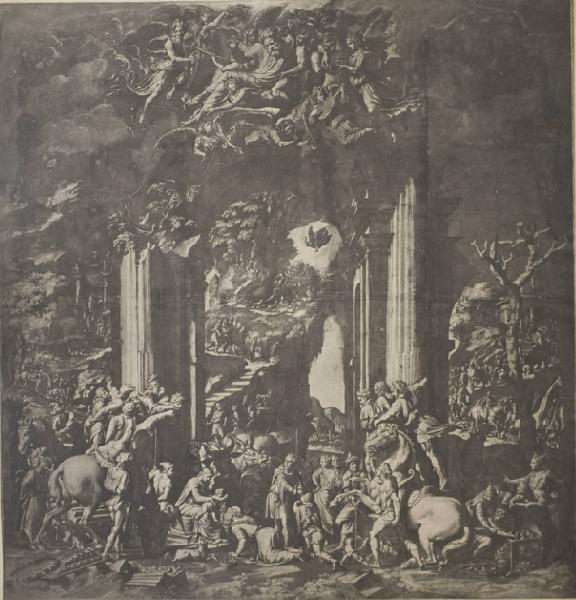Peruzzi, Baldassarre - Adorazione dei Magi - Dipinto su carta - Londra - National Gallery