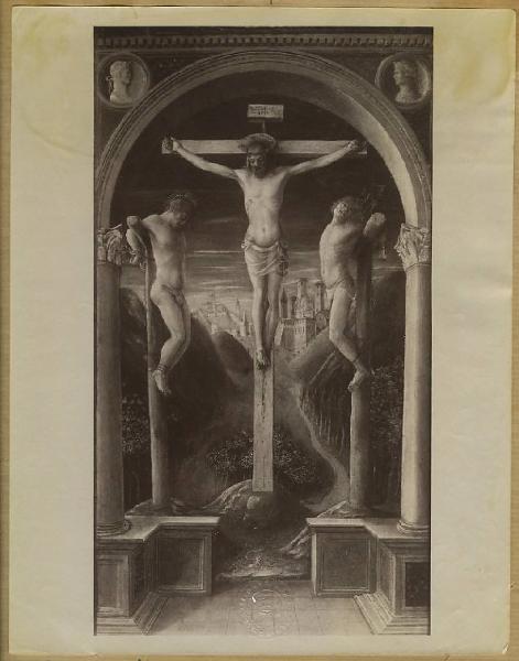 Foppa, Vincenzo - Cristo crocifisso con i due ladroni - Dipinto su tavola - Bergamo - Accademia Carrara