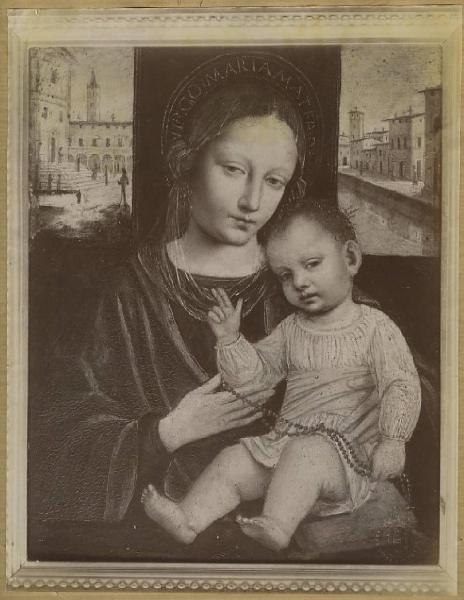 Ambrogio da Fossano (detto il Bergognone) - Madonna con Bambino - Dipinto - Milano - Casa Visconti