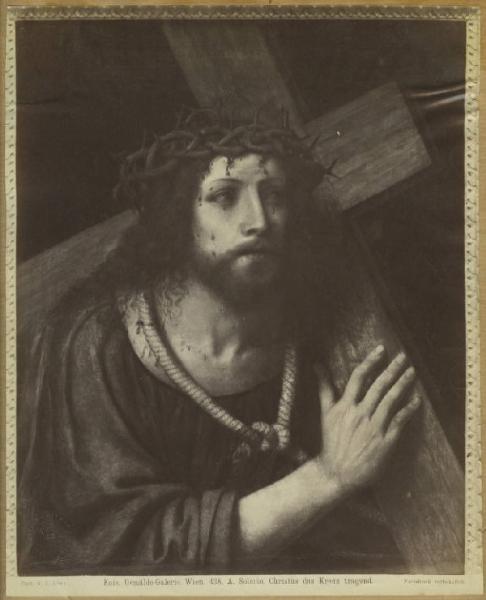 Luini, Bernardino (attr.) - Cristo portacroce - Dipinto su tavola - Vienna - Kunsthistorisches Museum - Gemäldegalerie