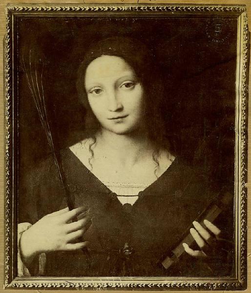 Luini, Bernardino - Santa Caterina d'Alessandria - Dipinto su tavola - Copenaghen - Statens Museum for Kunst