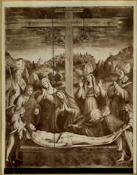 Ferrari, Bernardino - Compianto sul Cristo morto (Pala del Compianto) - Dipinto su tavola - Milano - Chiesa di Santa Maria della Passione - Interno