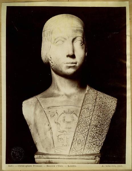 Romano, Giovanni Cristoforo - Ritratto di Beatrice d'Este - Scultura in marmo - Parigi - Louvre - Département des Sculptures