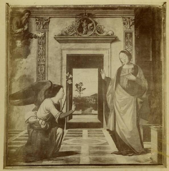 Bartolomeo della Porta detto Fra' Bartolomeo - Annunciazione - Dipinto su tavola - Volterra - Cattedrale di S. Maria Assunta