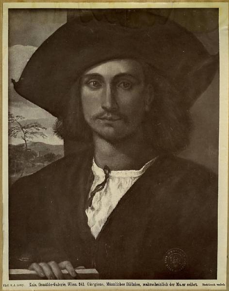 Pittore veneto sec. XVI - Ritratto maschile - Dipinto - Vienna - Kunsthistorisches Museum - Gemäldegalerie