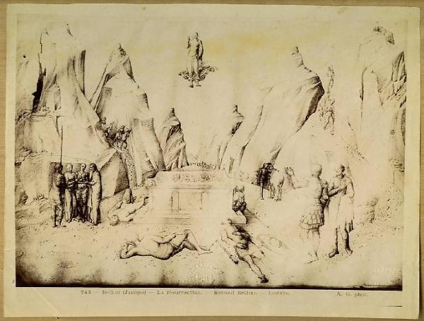 Bellini, Jacopo - Resurrezione di Cristo - Disegno - Quaderno di schizzi - Parigi - Louvre - Département des Arts graphiques