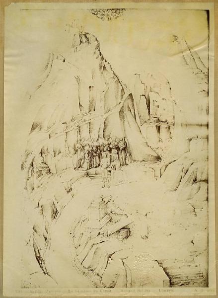 Bellini, Jacopo - Battesimo di Cristo - Disegno - Quaderno di schizzi - Parigi - Louvre - Département des Arts graphiques