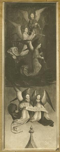 Marmion, Simon - Coro di angeli - Vita di san Bertino (part.) - Dipinto - Olio su tavola - Londra - National Gallery