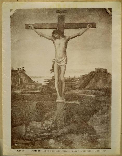 Antonello da Messina - Cristo in croce - Dipinto - Olio su tavola - Firenze - Galleria Corsini