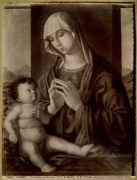 Saliba, Antonello de - Madonna in adorazione del Bambino - Dipinto su tavola - Venezia - Chiesa di Santa Maria Formosa