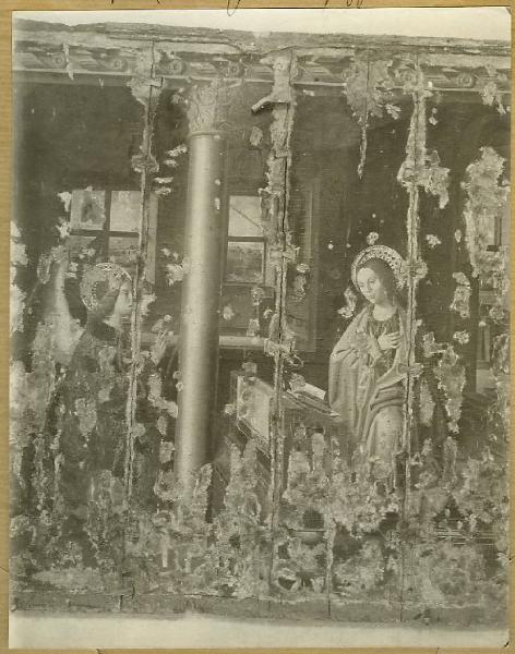 Antonello da Messina - Annunciazione - Dipinto - Olio su tavola trasportato su tela