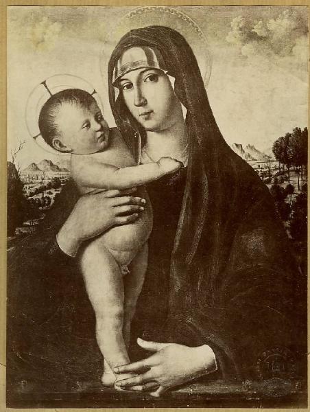 Saliba, Antonello de - Madonna con Bambino - Dipinto - Berlino - Kaiser Friedrich Museum