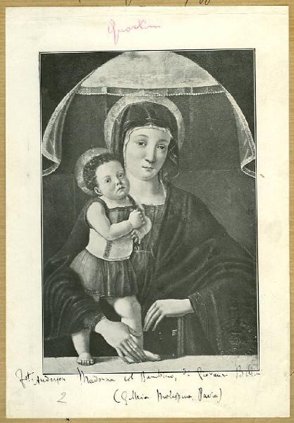 Bellini, Giovanni - Madonna con Bambino - Dipinto - Tempera su tavola - Pavia - Pinacoteca Malaspina