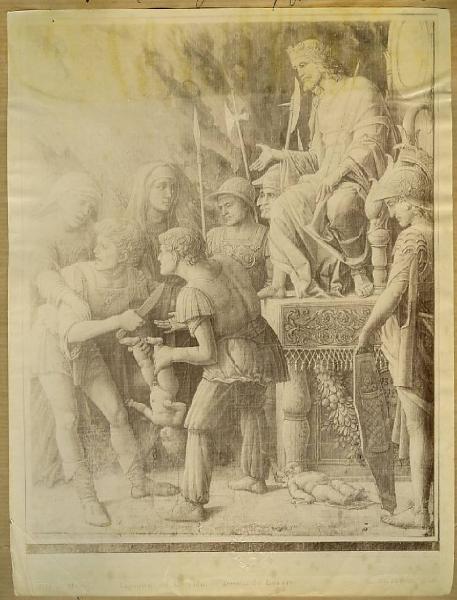 Mantegna, Andrea - Giudizio di Salomone - Dipinto monocromo - Tempera su tela - Parigi - Louvre - Département des Arts graphiques