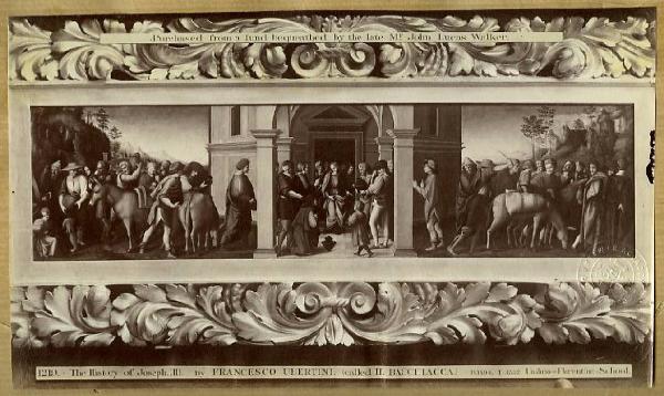 Ubertini, Francesco detto il Bachiacca - Giuseppe riceve i fratelli - Storie di Giuseppe - Dipinto - Olio su tavola - Londra - National Gallery