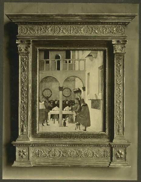 Erri, Agnolo e Bartolomeo degli - San Tommaso d'Aquino alla mensa di Luigi di Francia - Dipinto su tavola