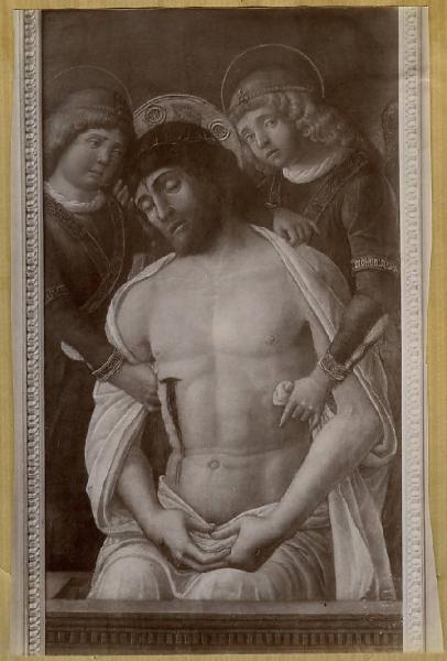 Jacopo da Montagnana? - Cristo in pietà sorretto da due angeli - Dipinto - Bergamo - Collezione Frizzoni-Salis