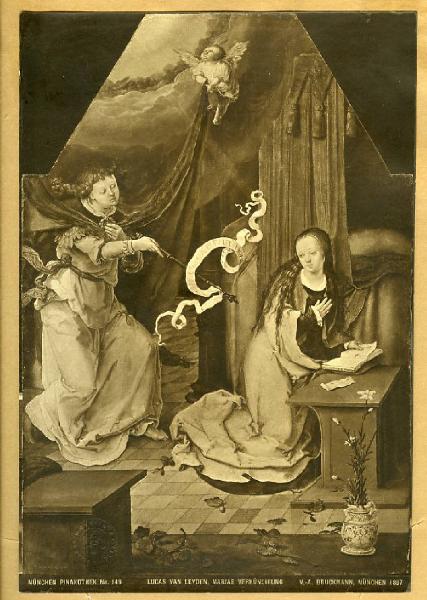 Luca di Leida - Annunciazione - Dipinto - Olio su tavola - Monaco - Alte Pinakothek