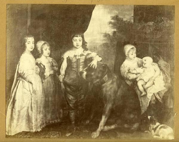 Van Dyck, Antoon - Ritratto dei cinque figli maggiori di Carlo I - Dipinto - Olio su tela - Windsor - Royal Collection