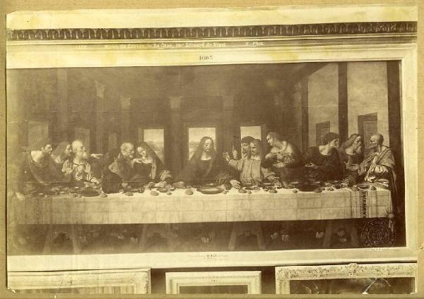 Marco d'Oggiono (copia da Leonardo) - Ultima Cena (Cenacolo) - Dipinto - Parigi - Museo del Louvre