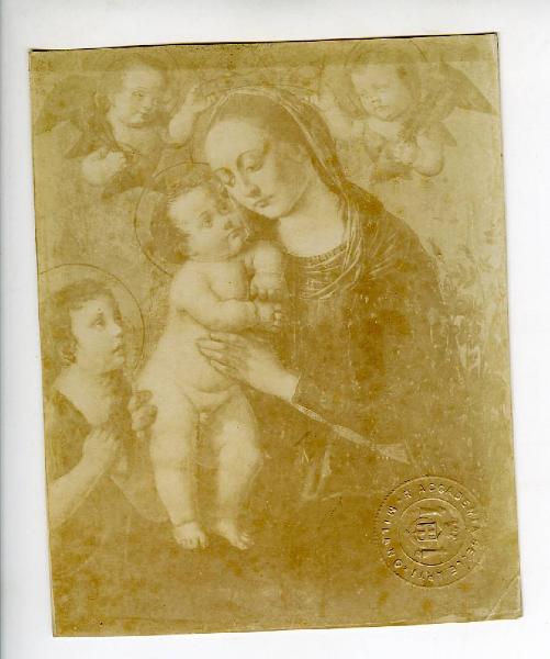 Tucci, Biagio di Antonio - Madonna con Bambino, san Giovannino e angeli reggicorona - Dipinto su tavola - Ravenna - Museo d'Arte della città