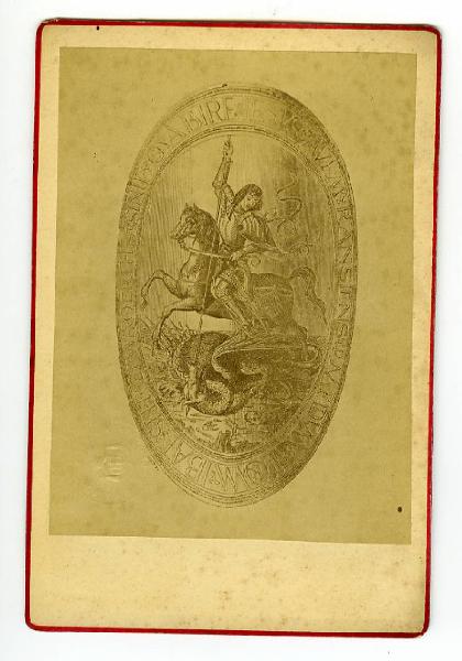 Copia da Francesco Francia - San Giorgio e il drago - Incisione - Bologna - Palazzo Rodriguez