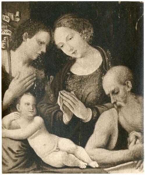 Dipinto (particolare) - Maria con Gesù bambino