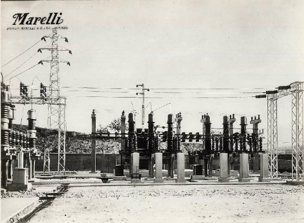 Centrale elettrica del Sosio della SocietÃ  generale elettrica della Sicilia - Sottostazione di trasformazione all'aperto