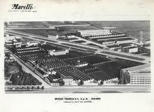 Ercole Marelli (Società) - Edifici di produzione - Veduta aerea