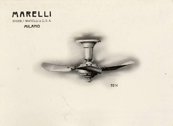 Ercole Marelli (Società) - Ventilatore da soffitto Condor Airone tipo Salon