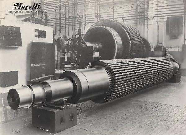 Ercole Marelli (Società) - Turboalternatore per la Centrale termoelettrica di Genova della Edison Volta - Lavorazione