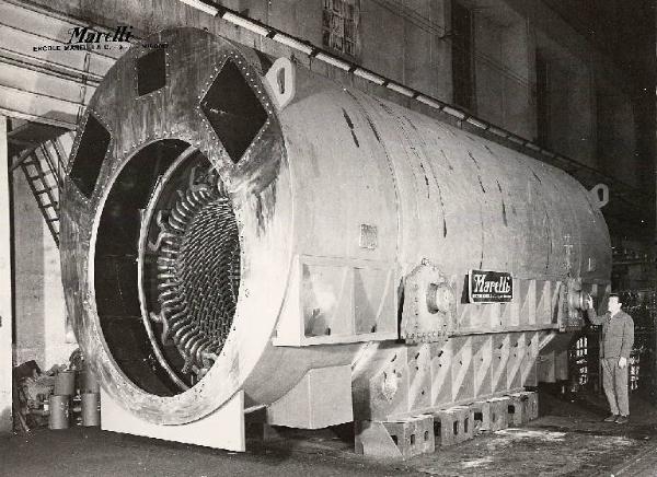 Ercole Marelli (Società) - Turboalternatore 170 MVA per la Centrale di La Spezia della Edison Volta - Lavorazione