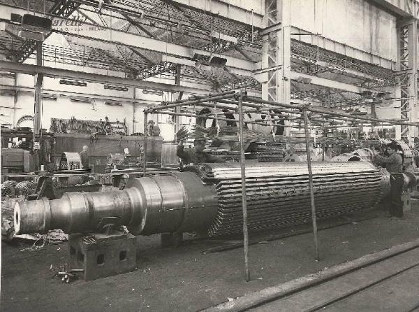 Ercole Marelli (Società) - Turboalternatore 170 MVA per la Centrale di La Spezia della Edison Volta - Lavorazione