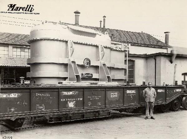Ercole Marelli (Società) - Trasformatore trifase per l'Electricitè de France - Trasporto