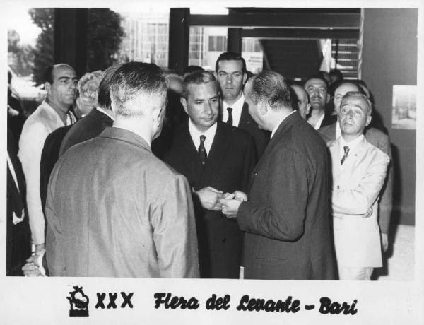 Bari - Fiera del Levante del 1966 - Padiglione della Breda - Visita del Presidente del Consiglio dei Ministri Aldo Moro