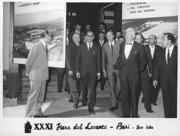 Bari - Fiera del Levante del 1967 - Padiglione della Breda - Visita ministro del Tesoro Emilio Colombo