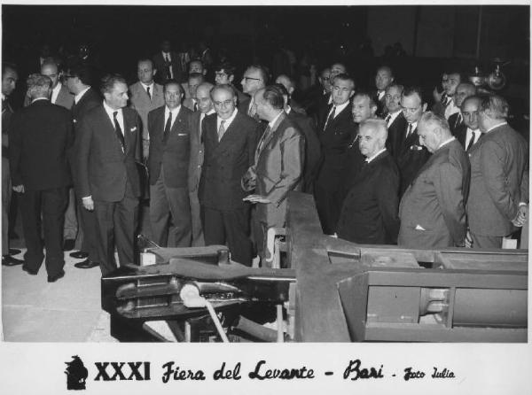 Bari - Fiera del Levante del 1967 - Padiglione della Breda - Visita del ministro delle Partecipazioni Statali Giorgio Bo