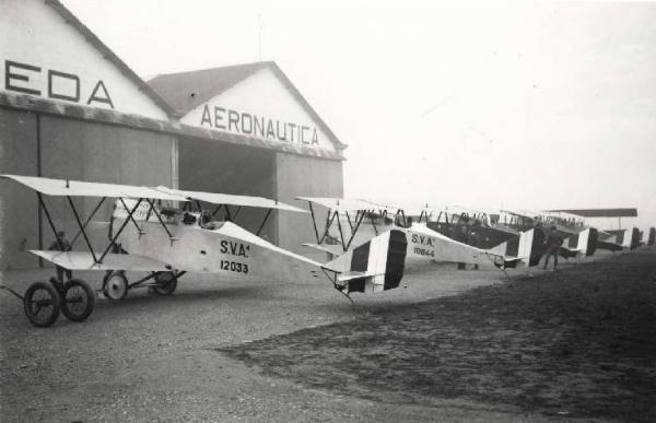 Ansaldo - Aerei biplano monoposto da ricognizione e bombardamento tipo S.V.A.