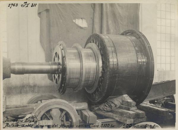 Ernesto Breda (Società) - Rotore della dinamo di gruppo convertitore dell'Acciaieria Breda