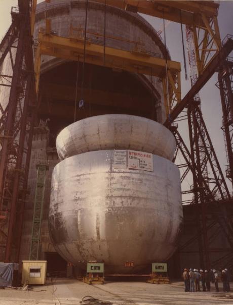 Creys-Malville - Centrale elettronucleare Superphenix - Vessel - Montaggio