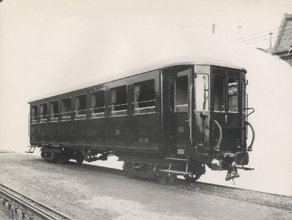 Ernesto Breda (Società) - Carrozza ferroviaria Cz 29 di terza classe per le Ferrovie Settentrionali Sarde (FSS)
