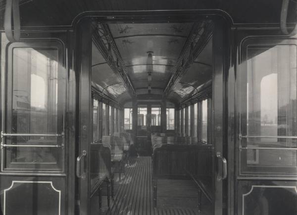 Ernesto Breda (Società) - Carrozza da rimorchio n. 1116 per i tram di Varsavia - Interno