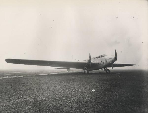 Ernesto Breda (Società) - Aereo monoplano bombardiere pesante trimotore ad ala media Breda CC.20