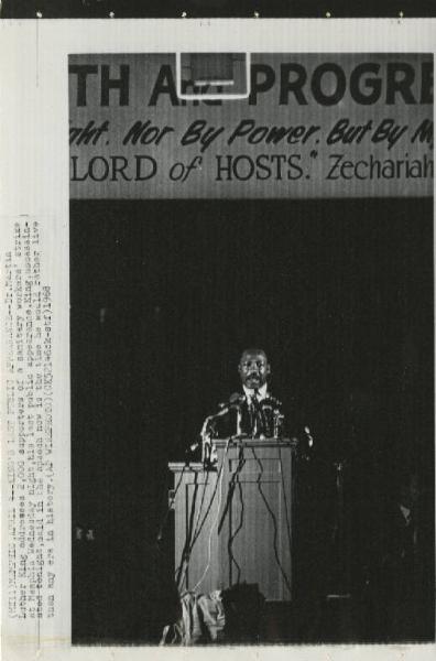 Memphis (Tennessee) - Ultimo discorso di Martin Luther King - Striscione