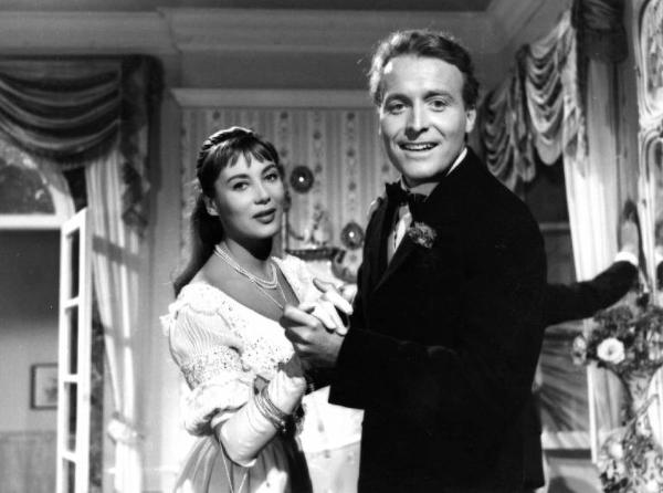 Scena del film "Il padrone sono me" - Regia Franco Brusati - 1955 - L'attrice Myram Bru e un attore non identificato