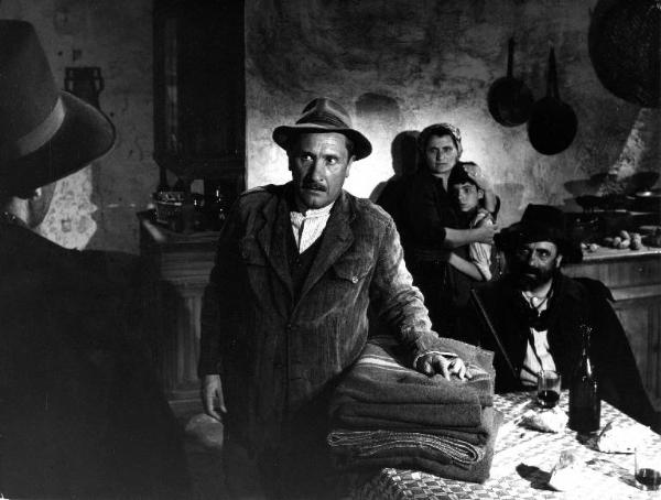 Scena del film "Il padrone sono me" - Regia Franco Brusati - 1955 - Gli attori Paolo Stoppa e Leopoldo Trieste
