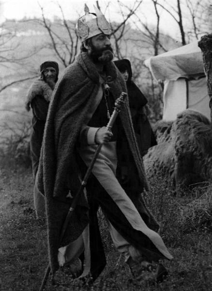 Scena del film "Cammina, cammina" - Ermanno Olmi - 1982 - L'attore Alberto Fumagalli