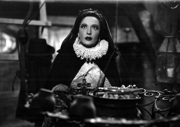 Scena del film "Caravaggio, il pittore maledetto" - Regia Goffredo Alessandrini - 1941 - L'attrice Clara Calamai