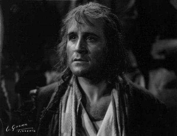 Scena del film "Il Conte di Brechard" - Regia Mario Bonnard - 1938 - L'attore Carlo Tamberlani in un primo piano