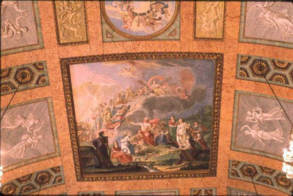 Villa Olmo / Soffitto del salone da ballo / Dipinto murale di soggetto mitologico
